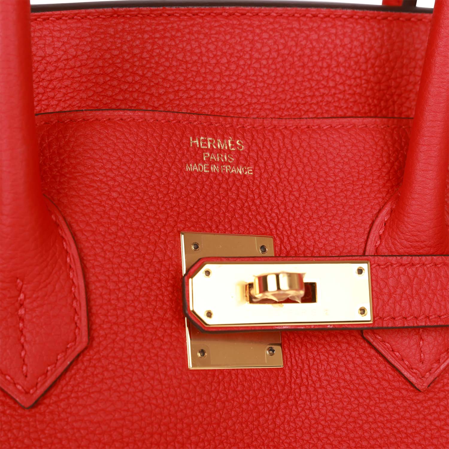 HMS Birkin 35 Rouge de Coeur Togo Gold Hardware