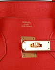 HMS Birkin 35 Rouge de Coeur Togo Gold Hardware