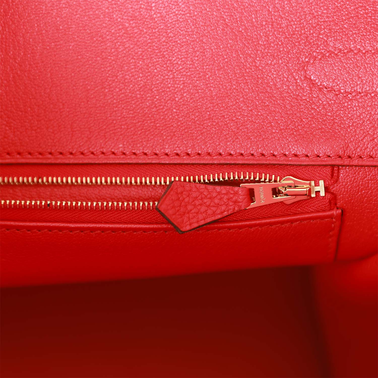 HMS Birkin 35 Rouge de Coeur Togo Gold Hardware