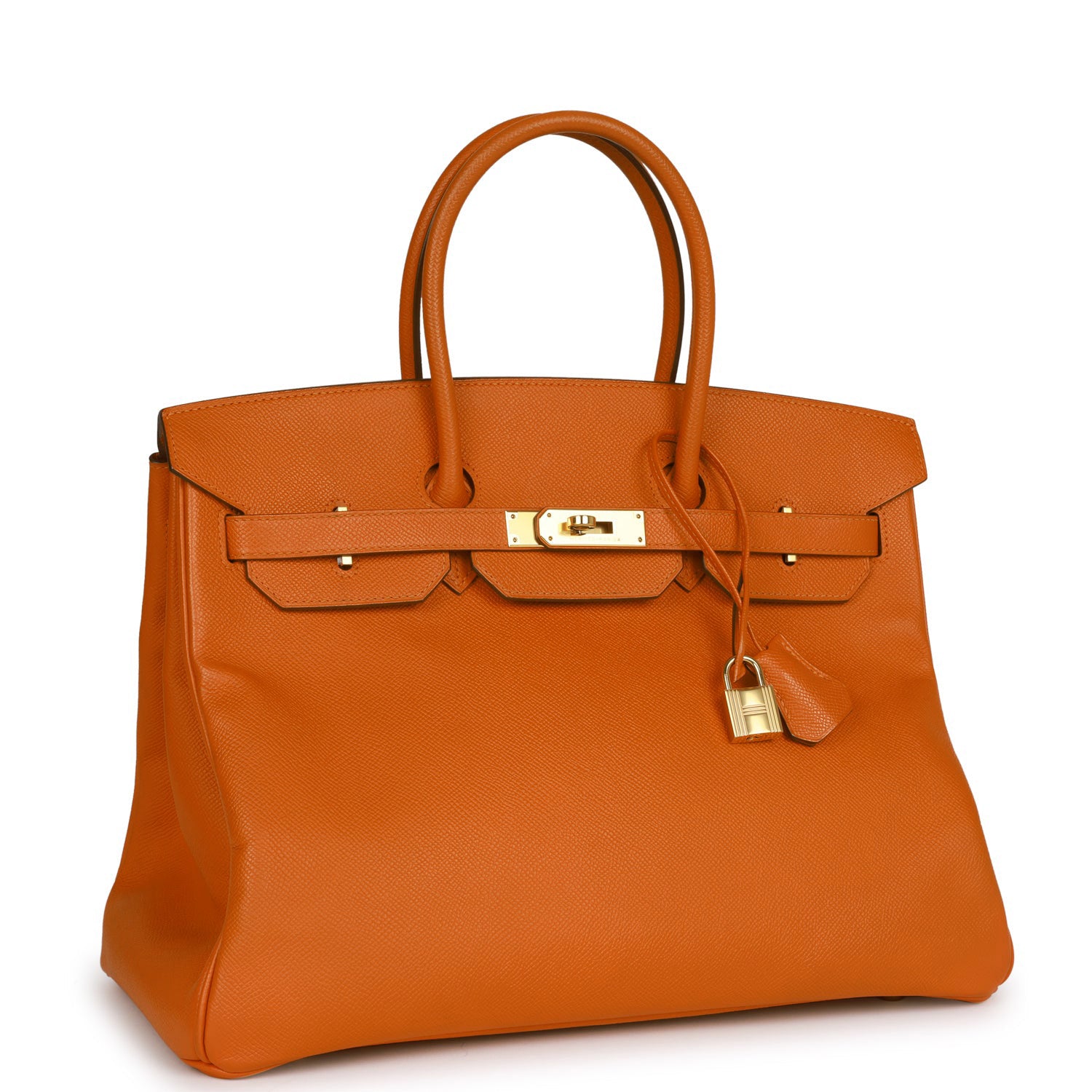 Top Quality HMS Birkin 35 Feu Epsom Gold Hardware