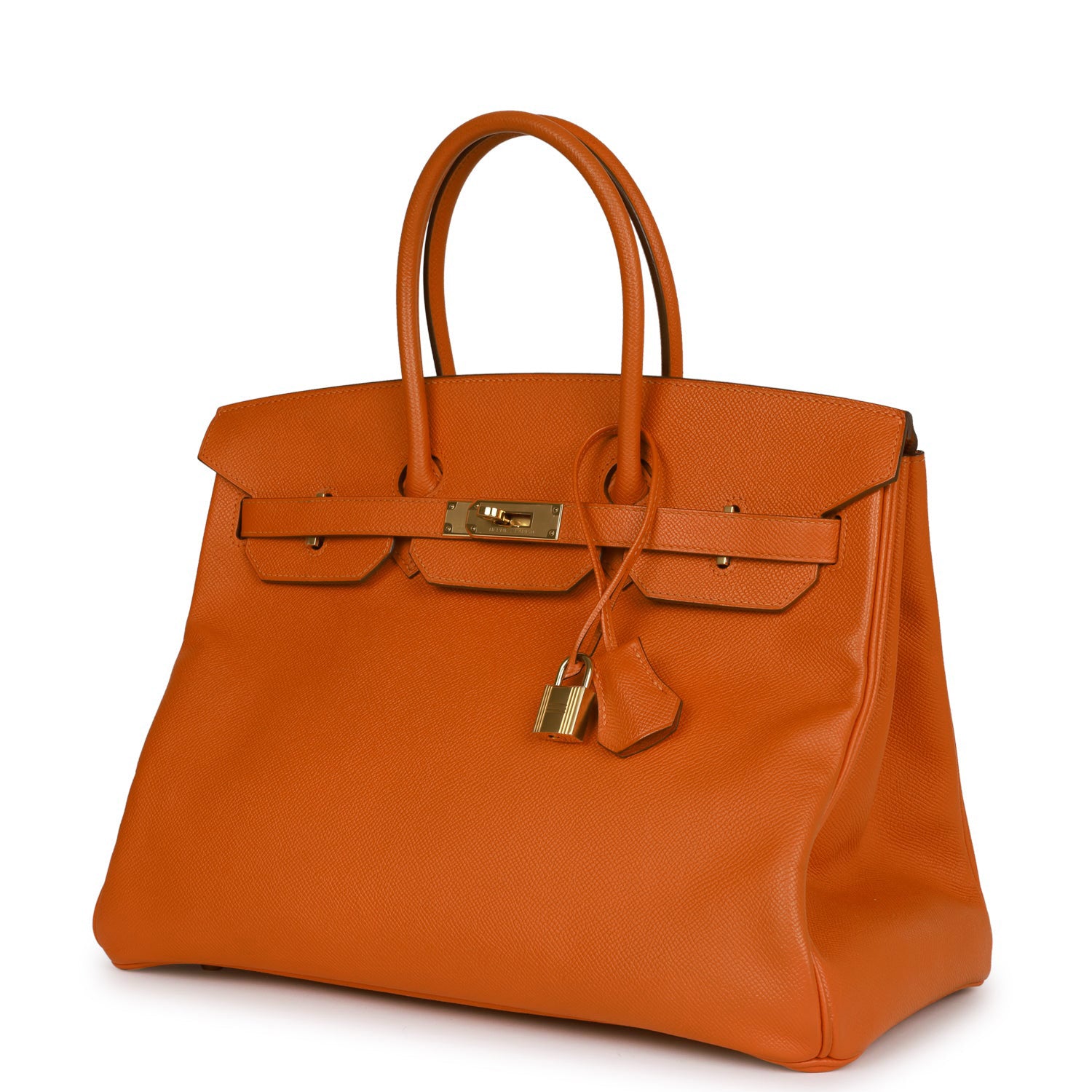 Top Quality HMS Birkin 35 Feu Epsom Gold Hardware