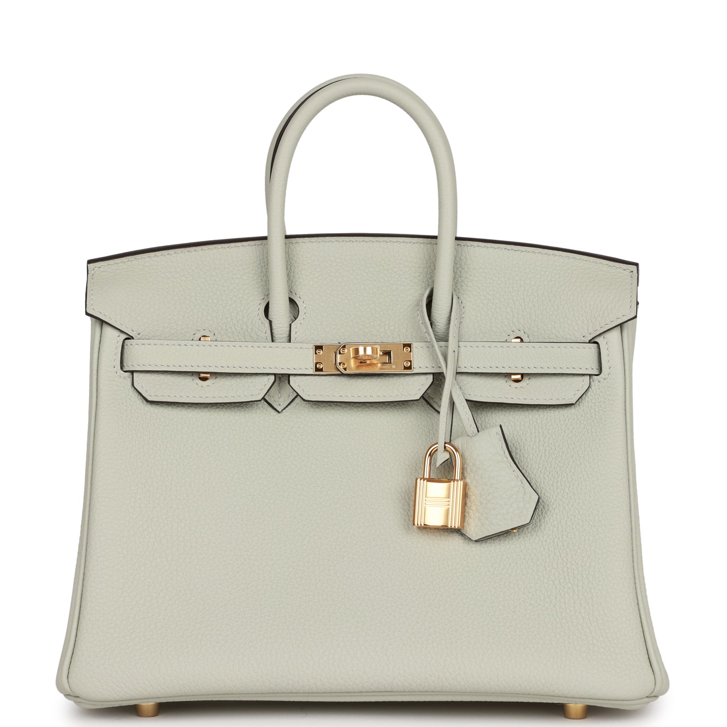 HMS Birkin 25 Gris Neve Togo Gold Hardware