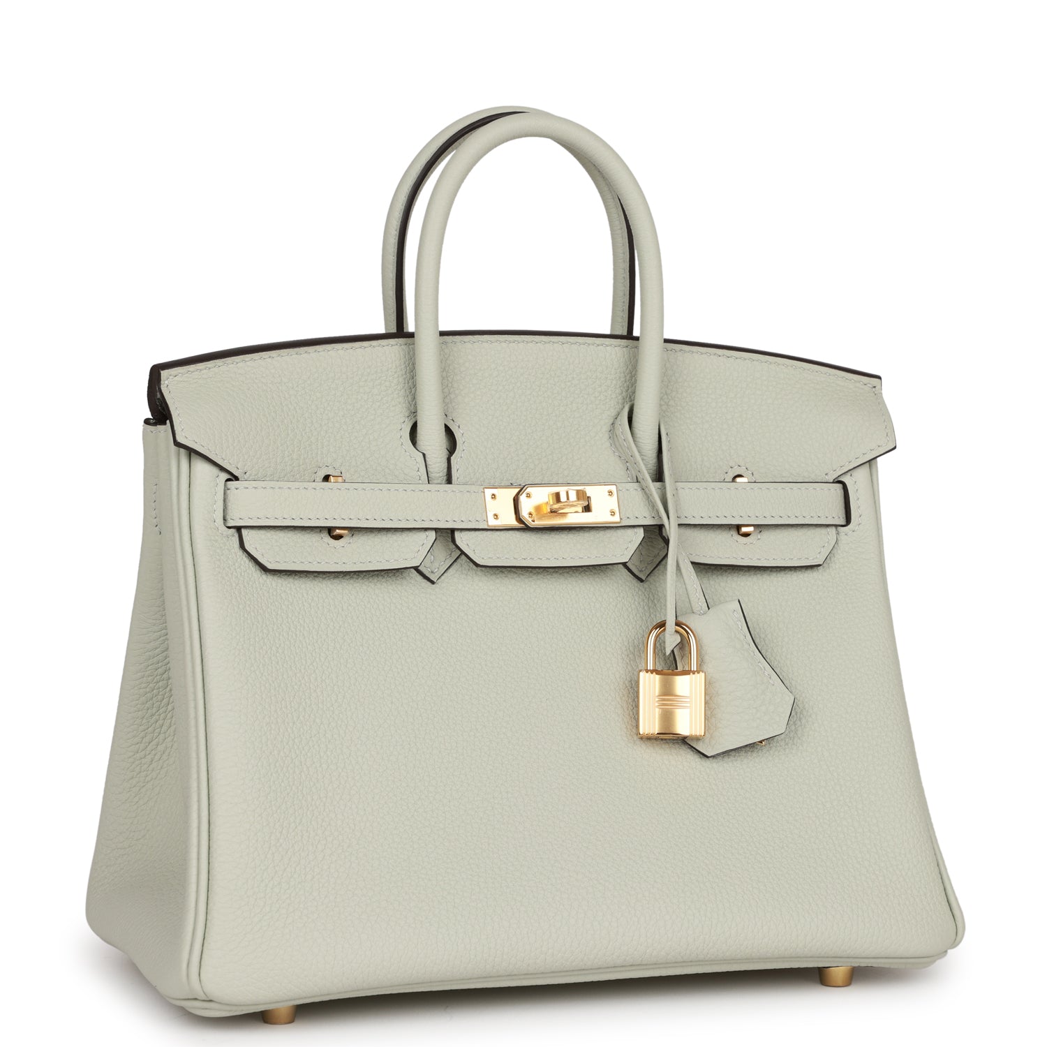 HMS Birkin 25 Gris Neve Togo Gold Hardware