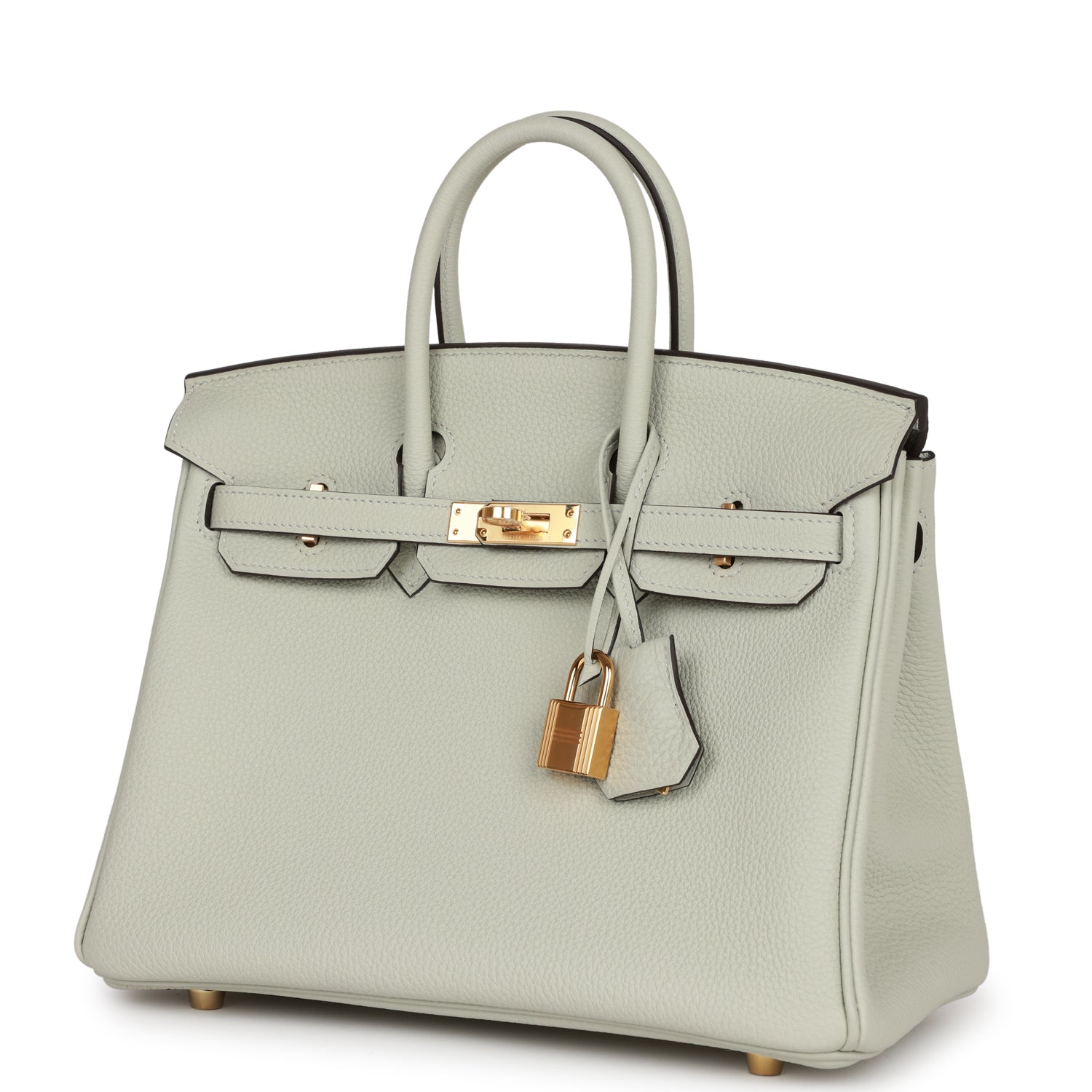 HMS Birkin 25 Gris Neve Togo Gold Hardware