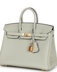 HMS Birkin 25 Gris Neve Togo Gold Hardware