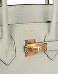 HMS Birkin 25 Gris Neve Togo Gold Hardware