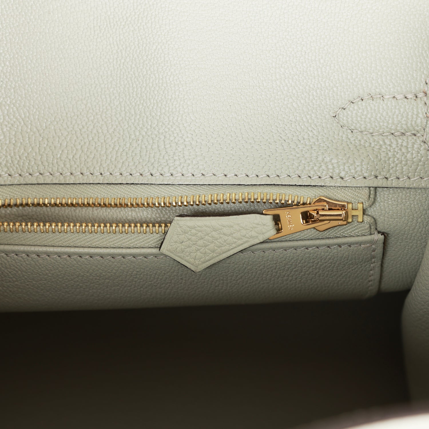 HMS Birkin 25 Gris Neve Togo Gold Hardware