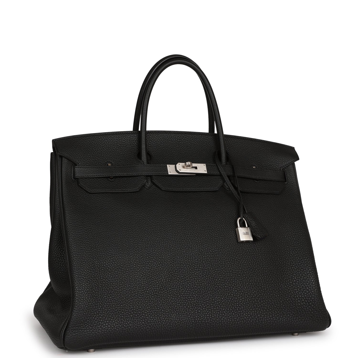 HMS Horseshoe Stamp (HSS) Birkin 40 Black Verso Clemence Brushed Palladium Hardware