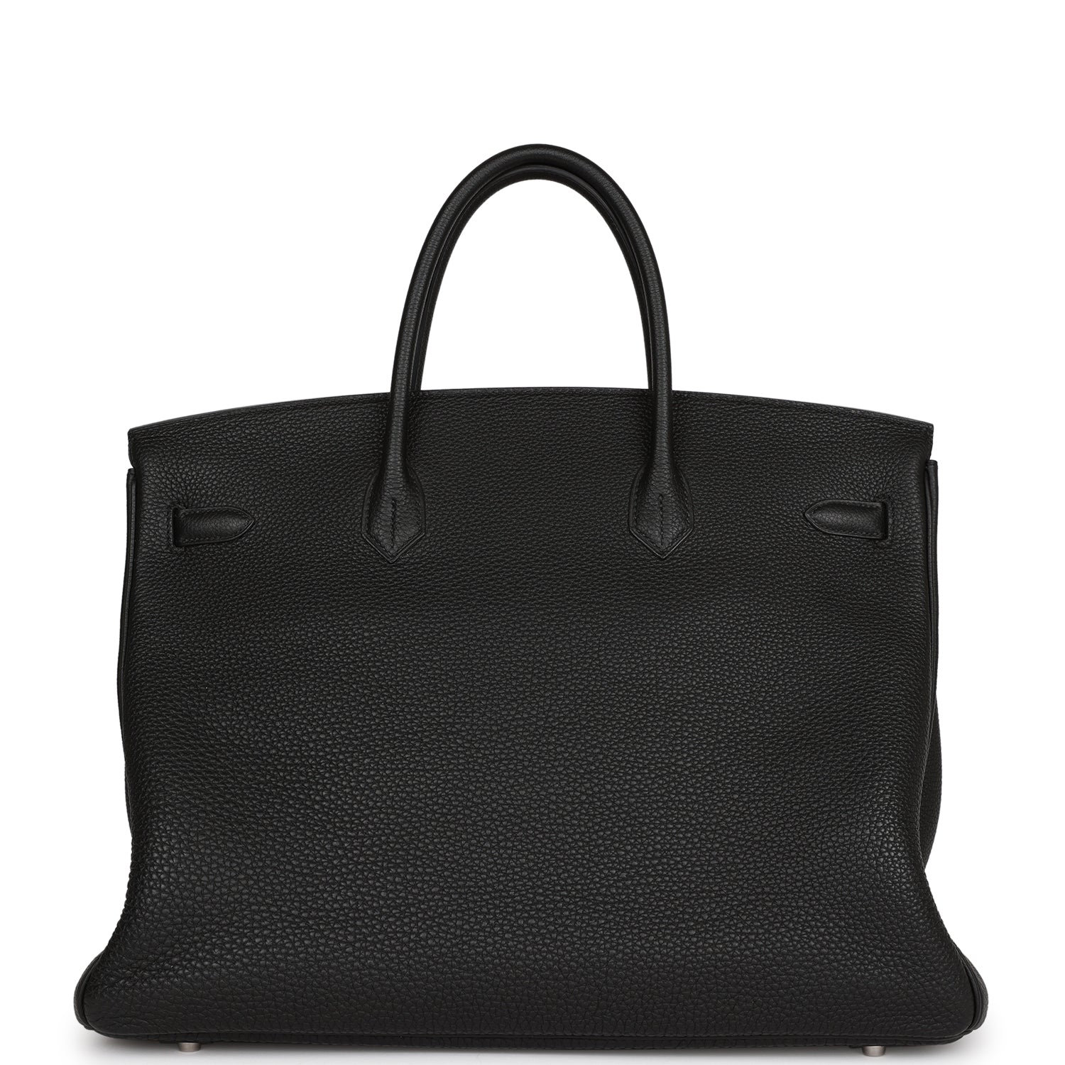 HMS Horseshoe Stamp (HSS) Birkin 40 Black Verso Clemence Brushed Palladium Hardware