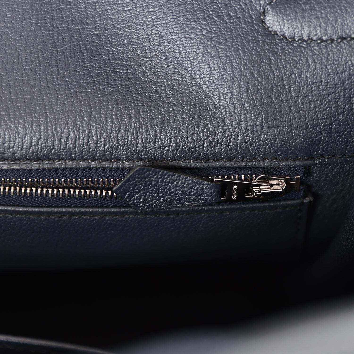 HMS Horseshoe Stamp (HSS) Birkin 40 Black Verso Clemence Brushed Palladium Hardware