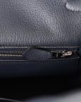 HMS Horseshoe Stamp (HSS) Birkin 40 Black Verso Clemence Brushed Palladium Hardware