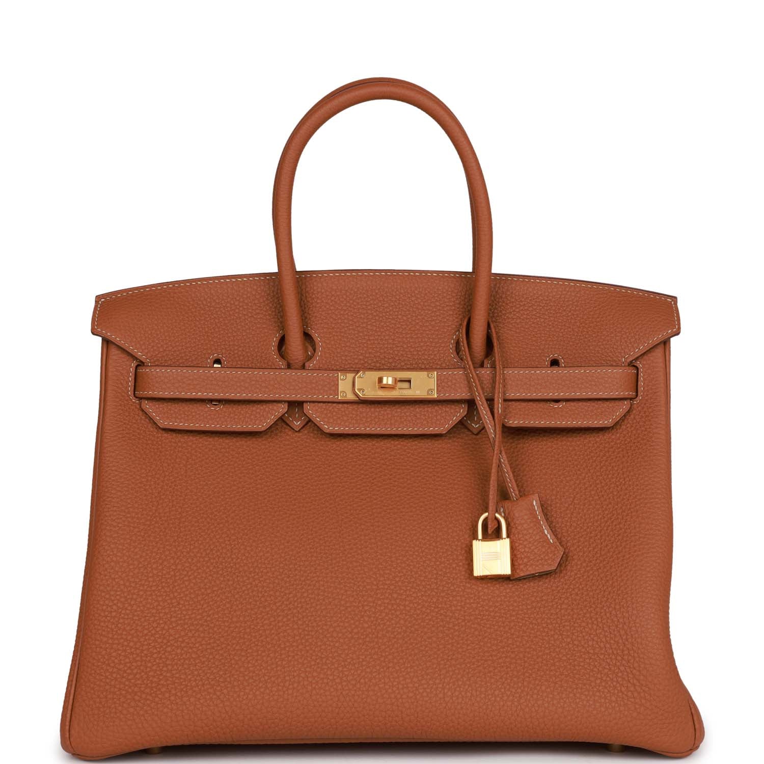 HMS Special Order (HSS) Birkin 35 Gold Togo Verso Brushed Gold Hardware
