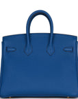 Top Quality HMS Birkin 25 Bleu France Togo Gold Hardware