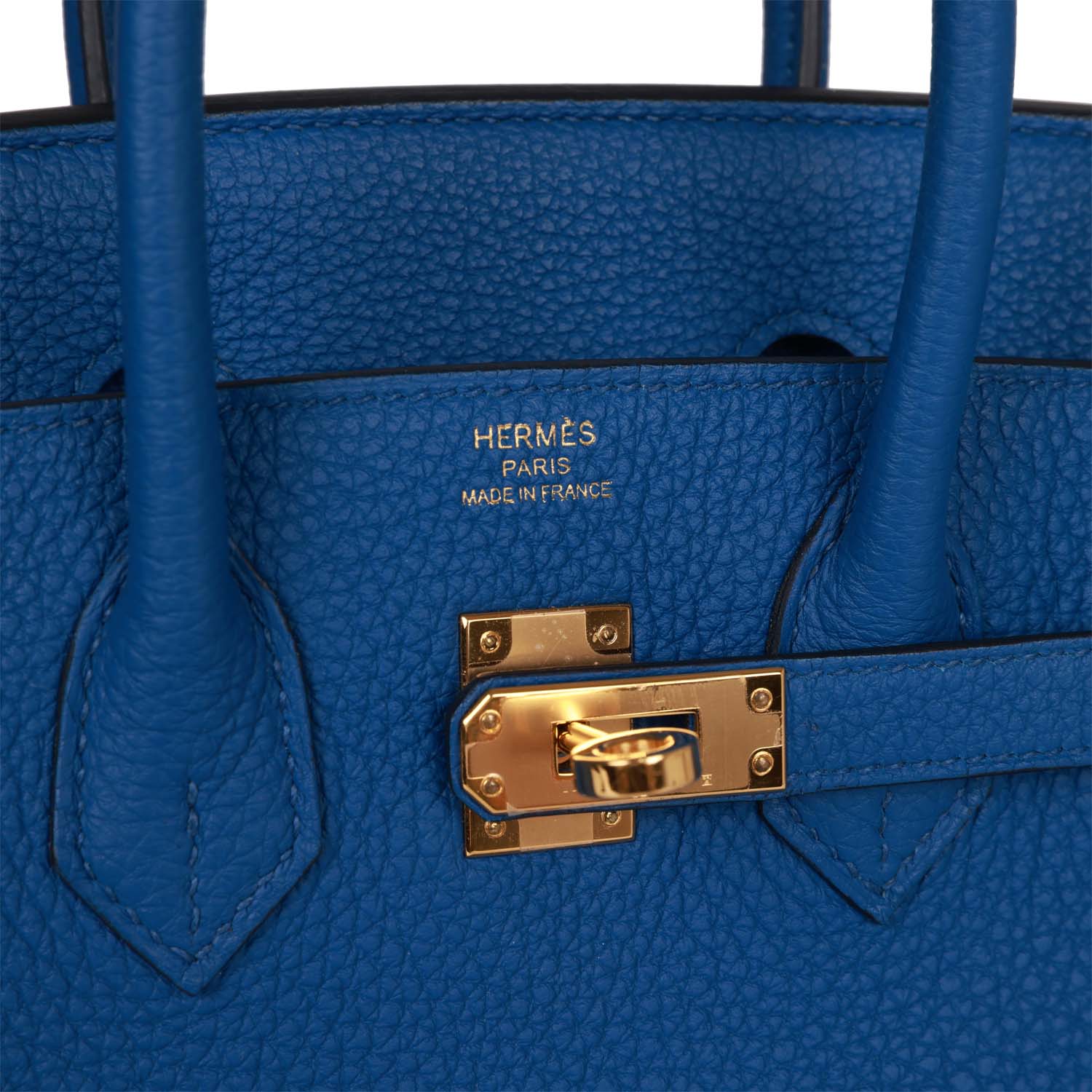 Top Quality HMS Birkin 25 Bleu France Togo Gold Hardware