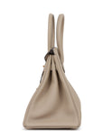 HMS Birkin 30 Gris Tourterelle Togo Rose Gold Hardware