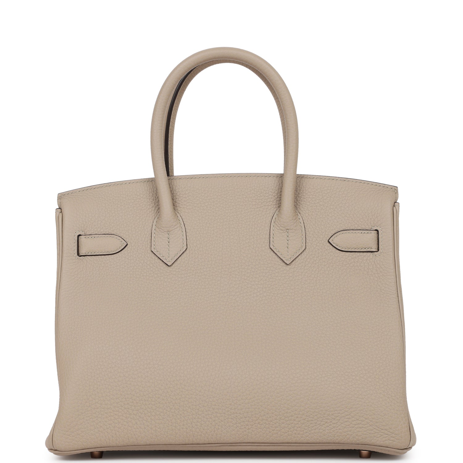 HMS Birkin 30 Gris Tourterelle Togo Rose Gold Hardware