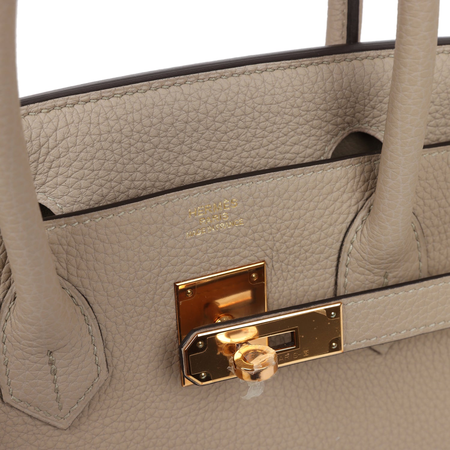HMS Birkin 30 Gris Tourterelle Togo Rose Gold Hardware