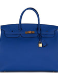HMS Birkin 40 Bleu Royal Togo Gold Hardware