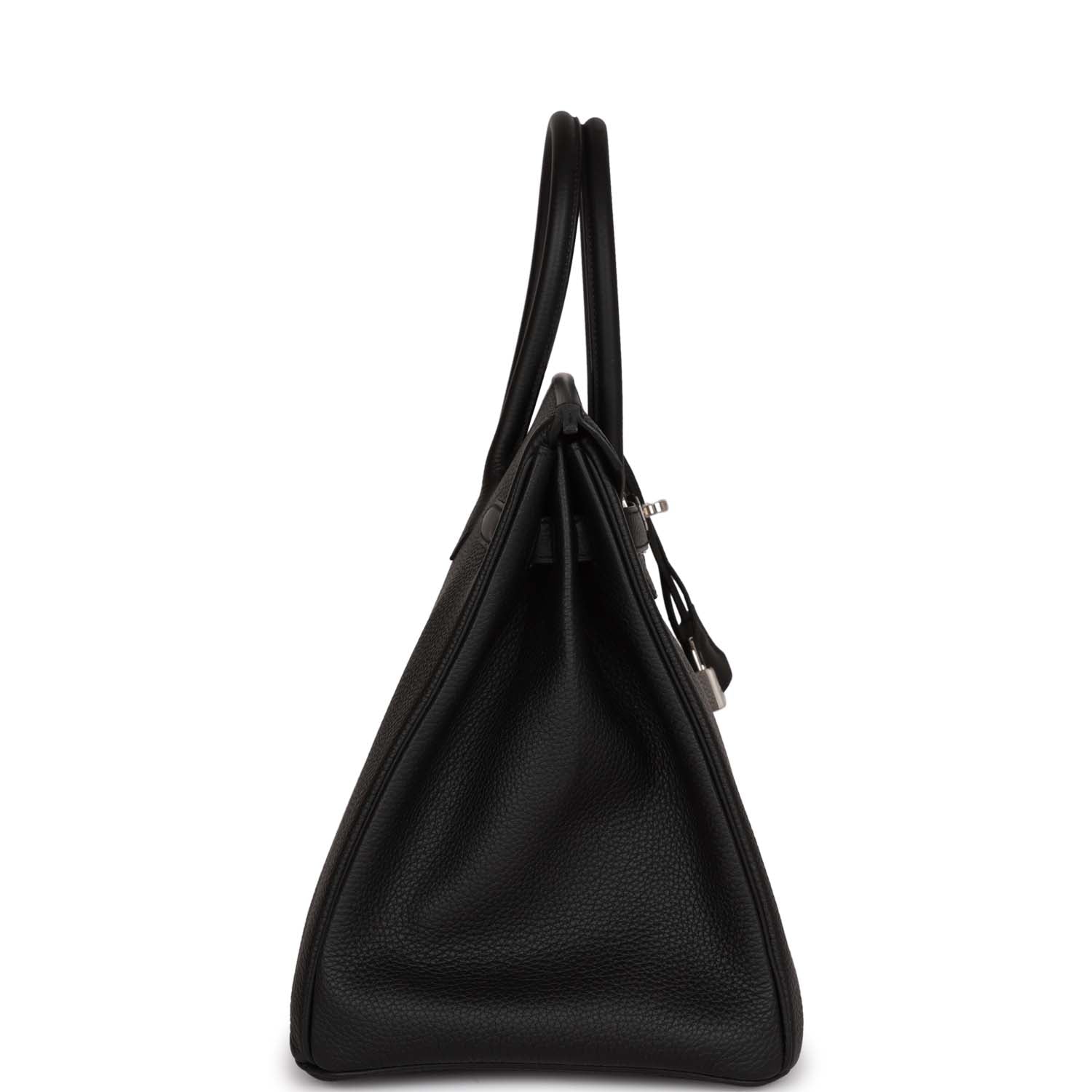 HMS Birkin 35 Black Togo Palladium Hardware
