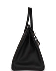 HMS Birkin 35 Black Togo Palladium Hardware