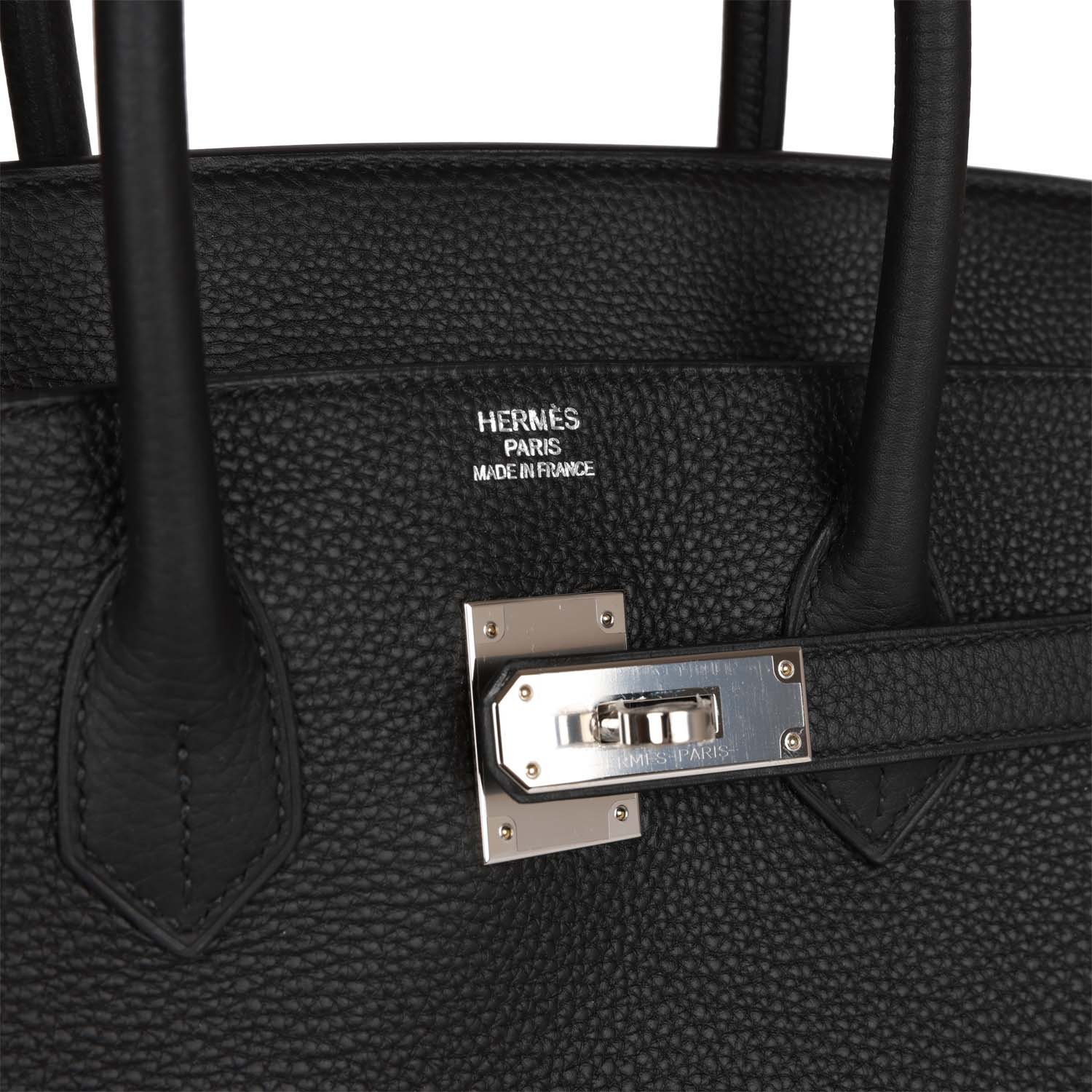 HMS Birkin 35 Black Togo Palladium Hardware