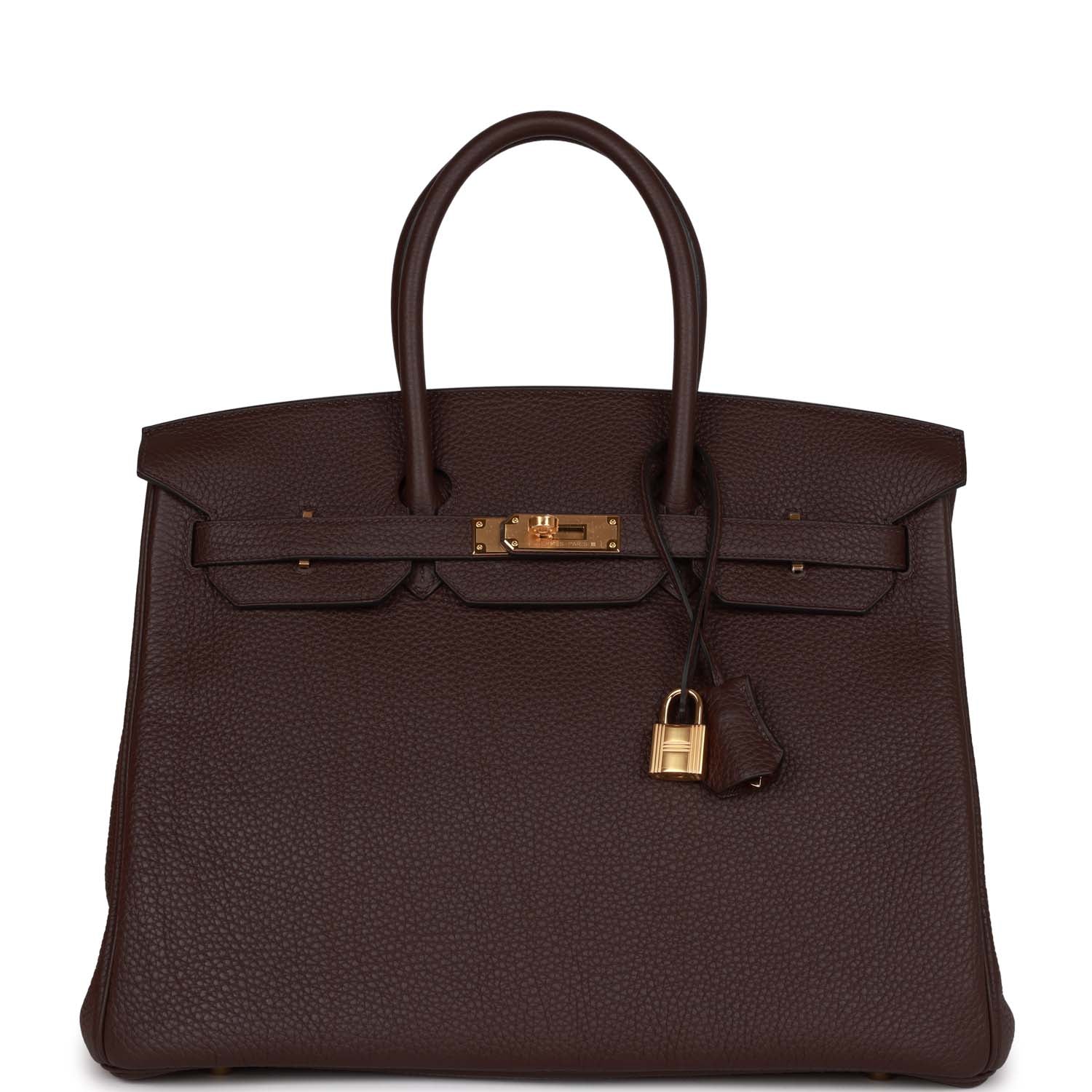 HMS Birkin 35 Rouge Sellier Clemence Gold Hardware