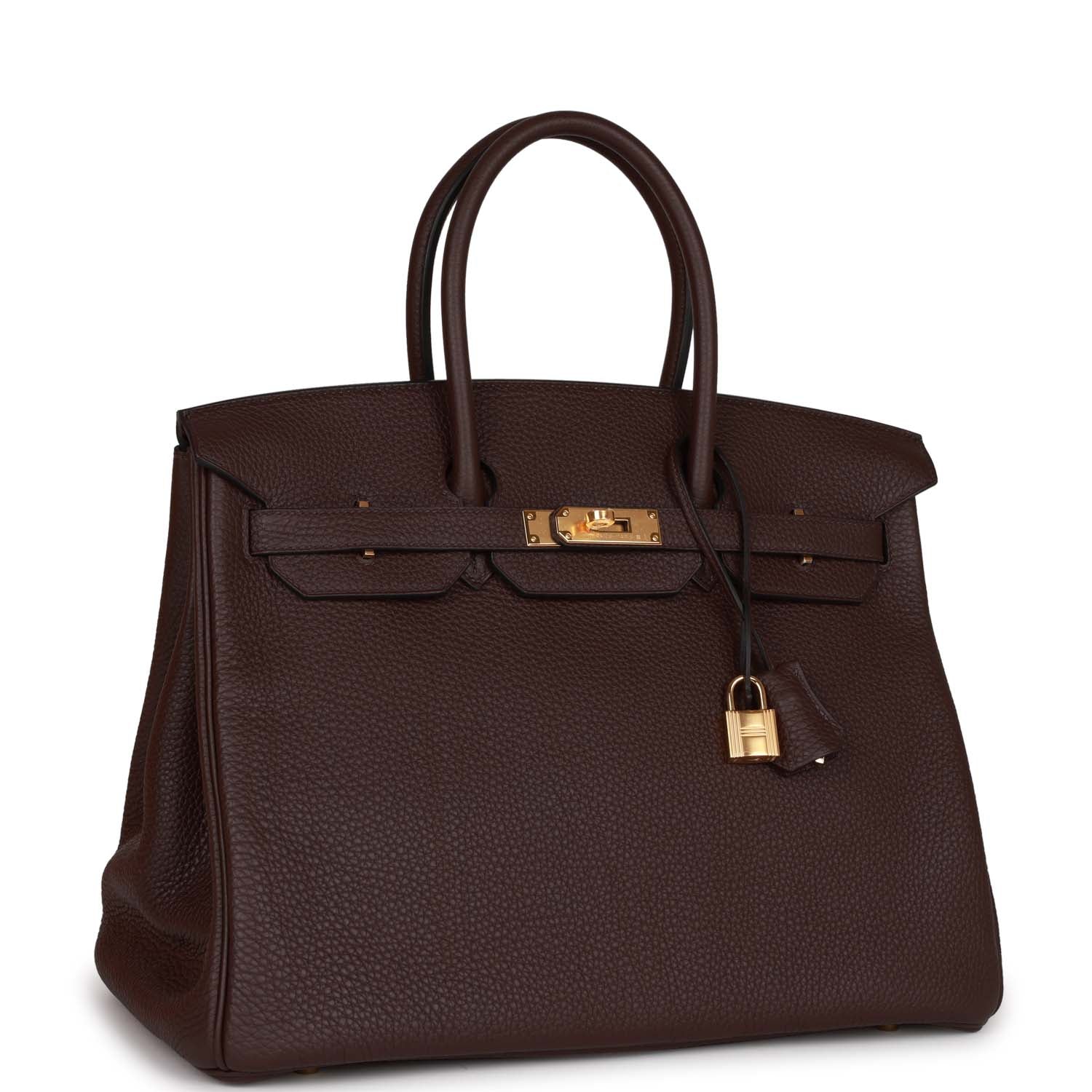 HMS Birkin 35 Rouge Sellier Clemence Gold Hardware