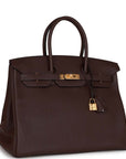 HMS Birkin 35 Rouge Sellier Clemence Gold Hardware