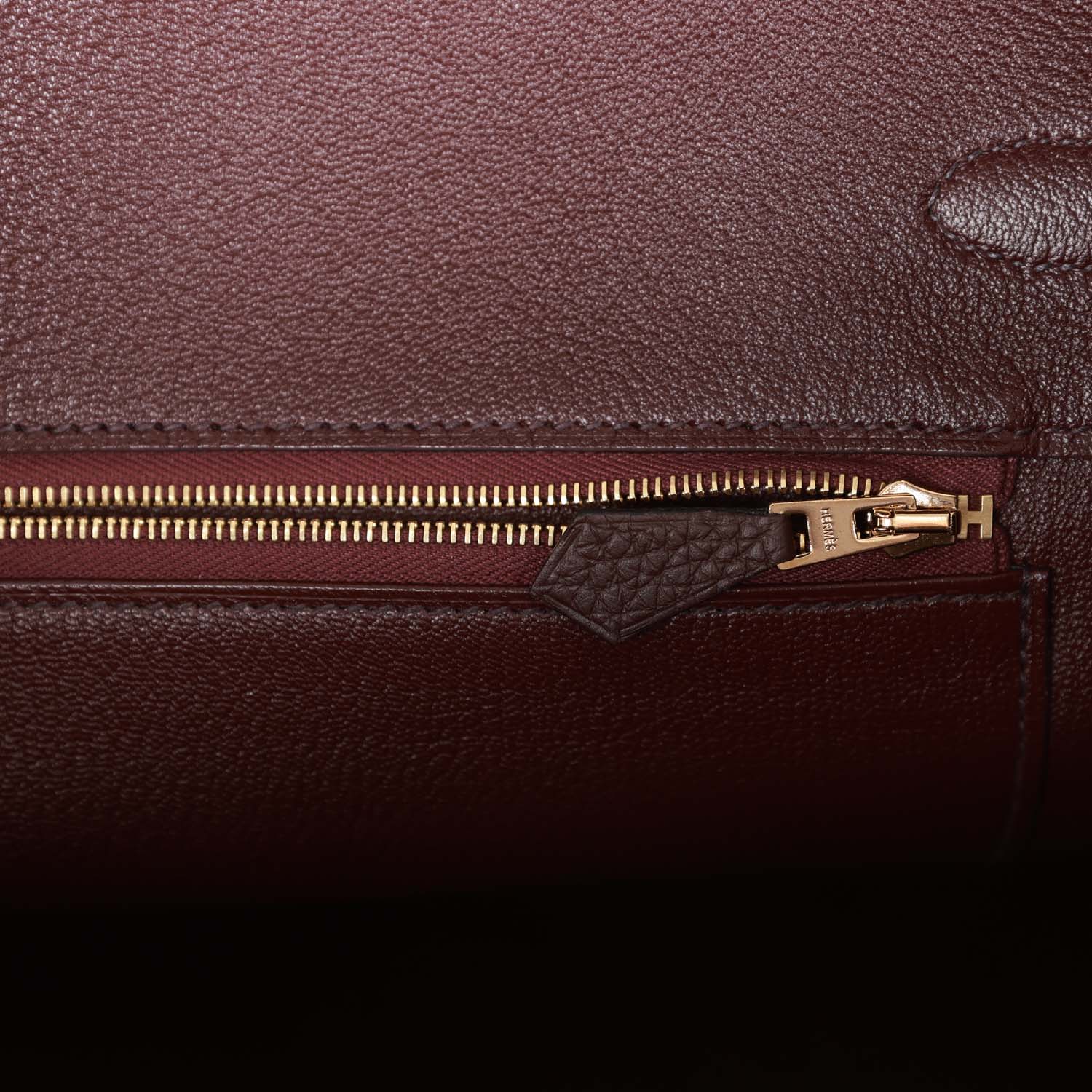 HMS Birkin 35 Rouge Sellier Clemence Gold Hardware