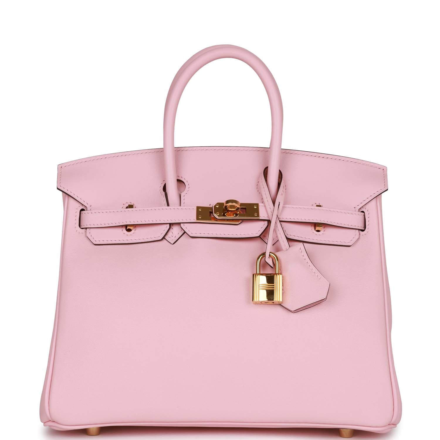 Top Quality HMS Birkin 25 Rose Sakura Swift Gold Hardware
