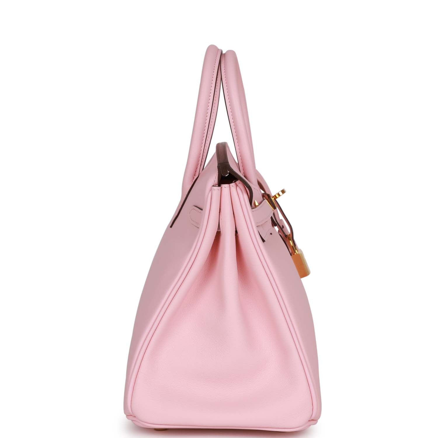 Top Quality HMS Birkin 25 Rose Sakura Swift Gold Hardware