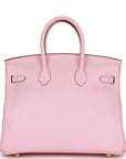 Top Quality HMS Birkin 25 Rose Sakura Swift Gold Hardware