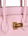 Top Quality HMS Birkin 25 Rose Sakura Swift Gold Hardware