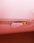 Top Quality HMS Birkin 25 Rose Sakura Swift Gold Hardware