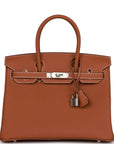HMS Birkin 30 Gold Togo Palladium Hardware