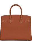 HMS Birkin 30 Gold Togo Palladium Hardware