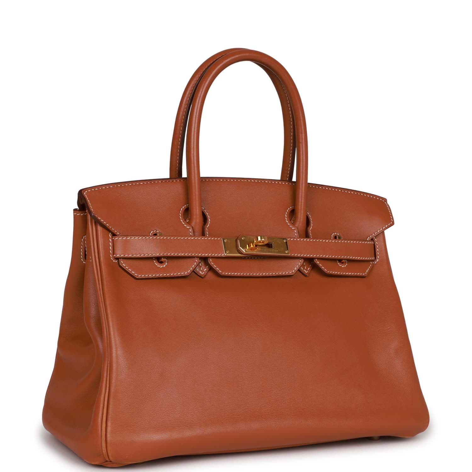Top Quality HMS Birkin 30 Fauve Swift Gold Hardware