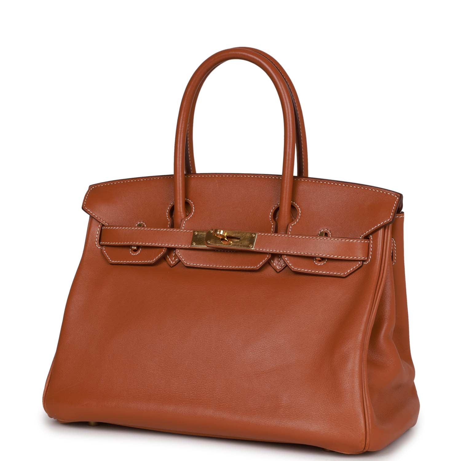Top Quality HMS Birkin 30 Fauve Swift Gold Hardware