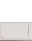 HMS Birkin Sellier 25 Gris Pale Epsom Palladium Hardware