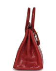 Top Quality HMS Birkin 25 Rouge Moyen Salvator Lizard Gold Hardware