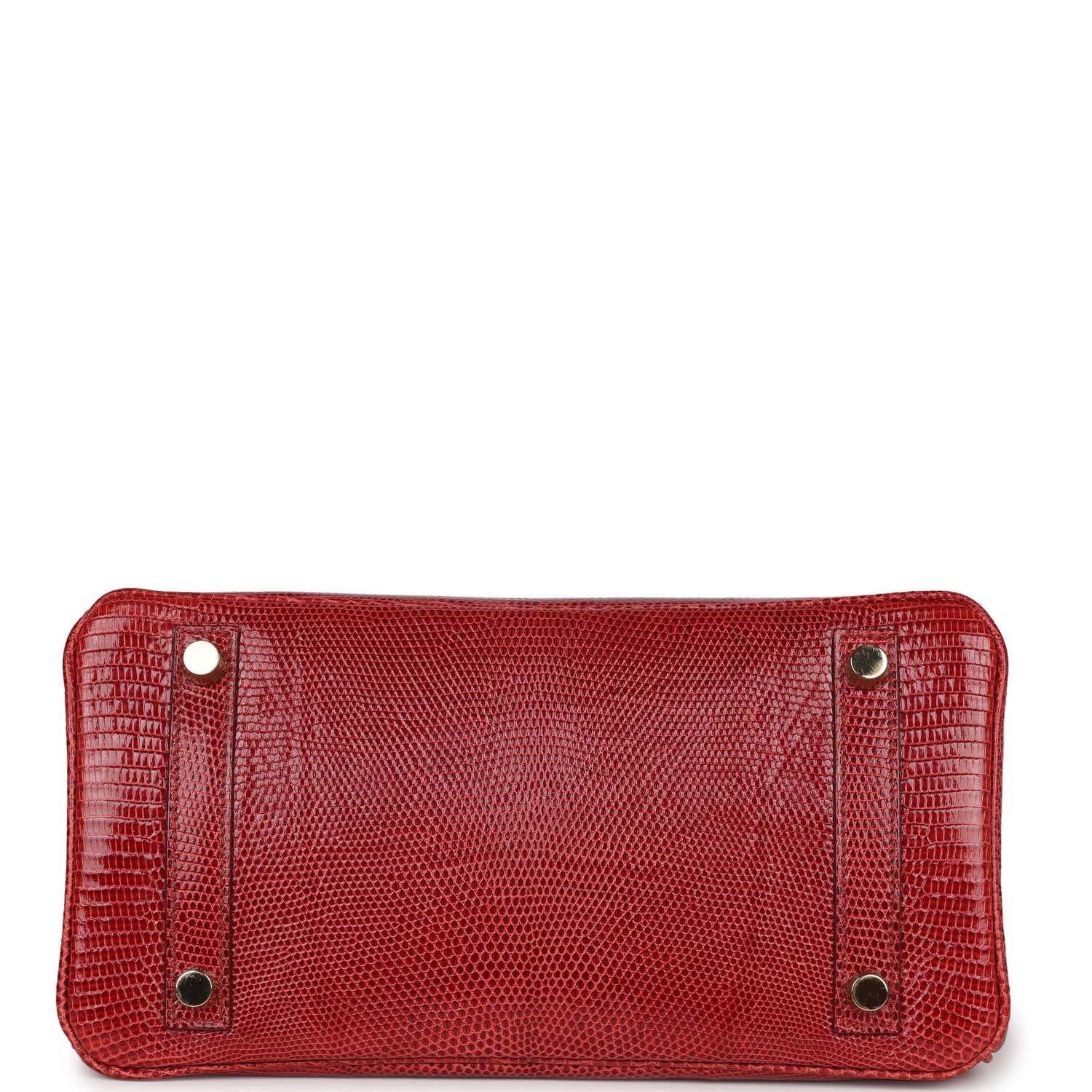 Top Quality HMS Birkin 25 Rouge Moyen Salvator Lizard Gold Hardware
