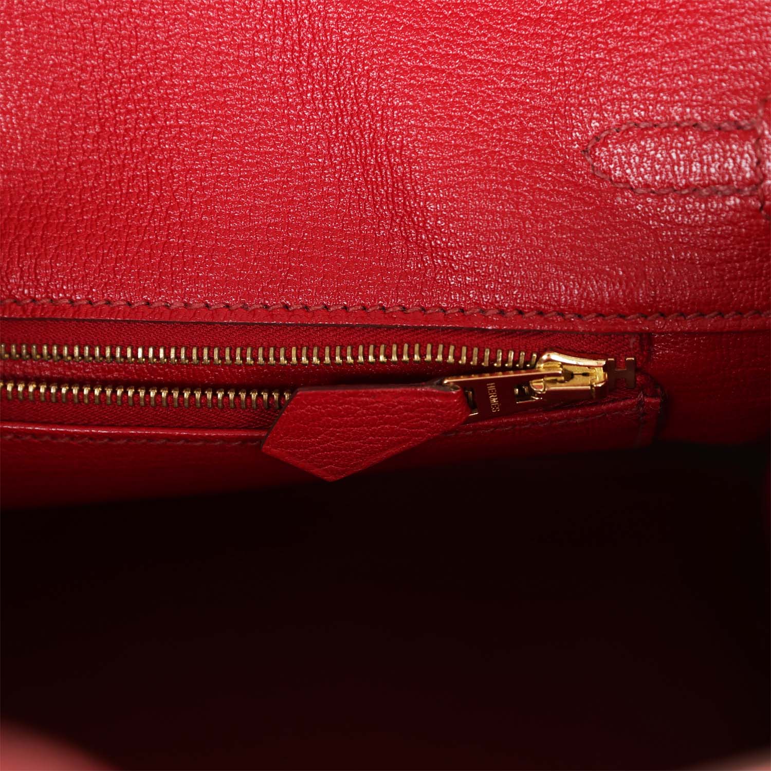 Top Quality HMS Birkin 25 Rouge Moyen Salvator Lizard Gold Hardware
