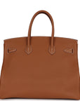 Top Quality HMS Birkin 35 Gold Togo Gold Hardware