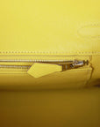 HMS Birkin 25 Lime Matte Alligator Palladium Hardware