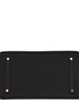 HMS Birkin 35 Black Togo Gold Hardware