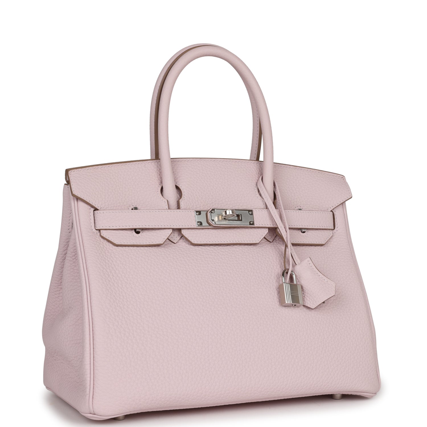 HMS Birkin 30 Mauve Pale Clemence Palladium Hardware