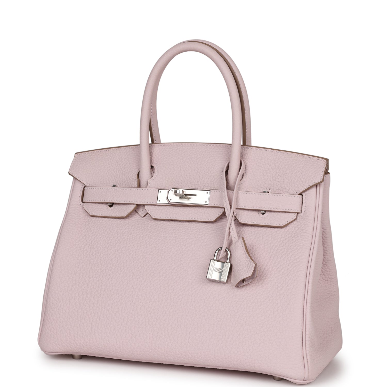 HMS Birkin 30 Mauve Pale Clemence Palladium Hardware