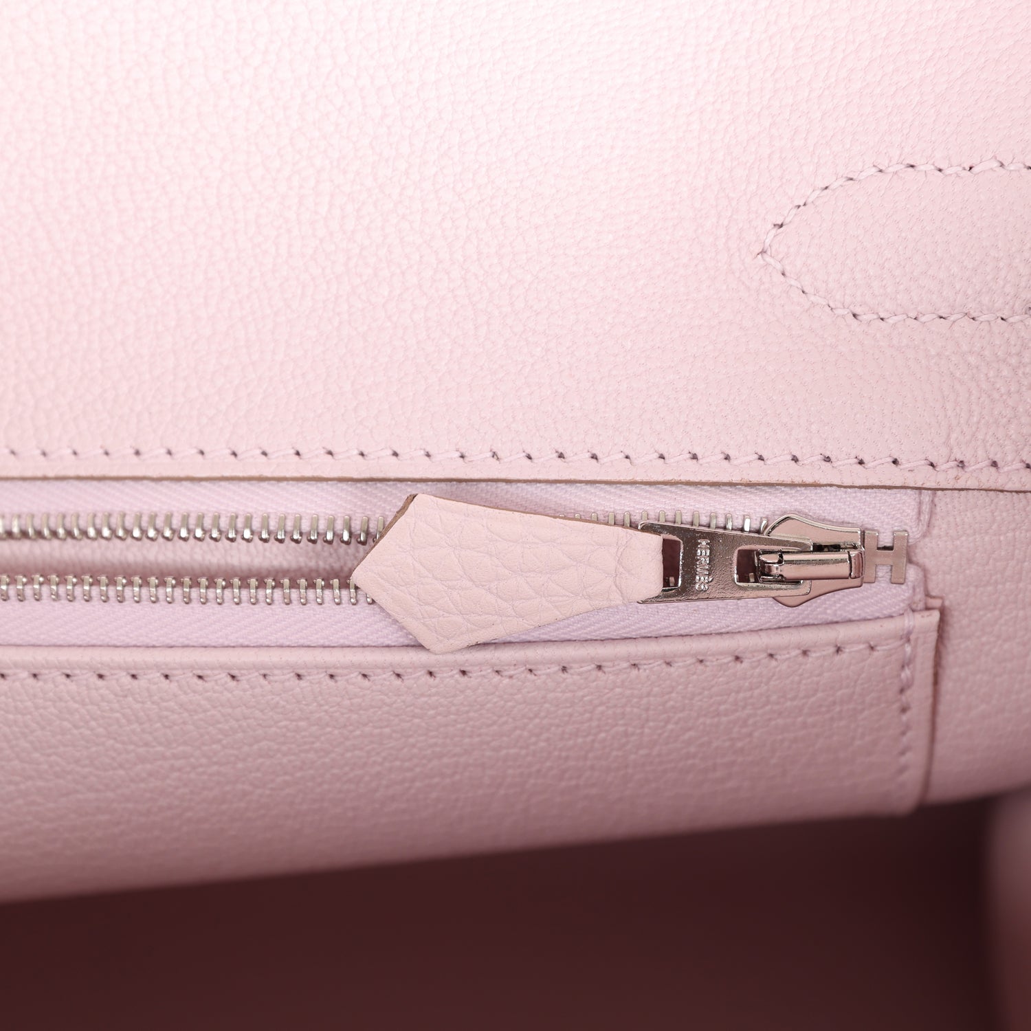 HMS Birkin 30 Mauve Pale Clemence Palladium Hardware