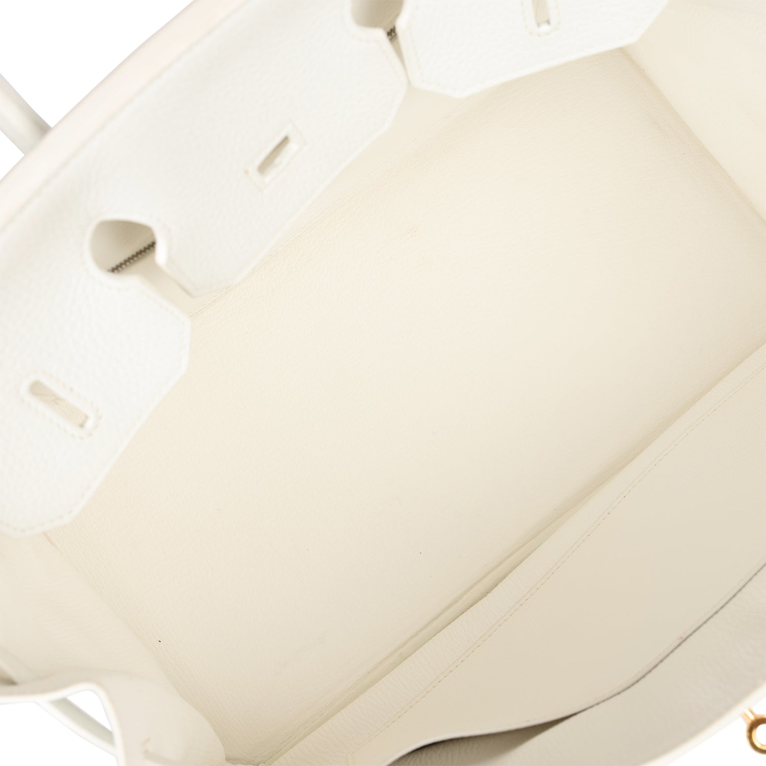 Top Quality HMS Birkin 35 White Clemence Gold Hardware