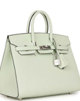 HMS Birkin Sellier 25 Vert Fizz Epsom Palladium Hardware